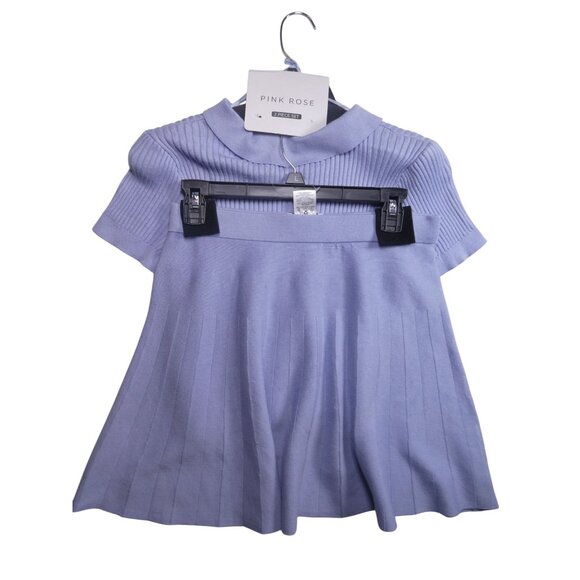 Pink‎ Rose Women's 2PC Skirt Set Harbor Peri Size L - Picture 2 of 6